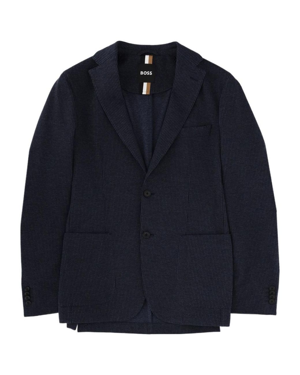 Boss Blue Boss Single-Breasted Long-Sleeved Jacket for men