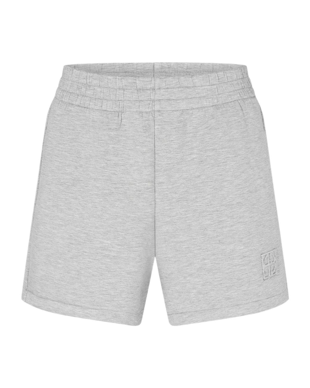 Anine Bing Gray Elastic Waist Shorts