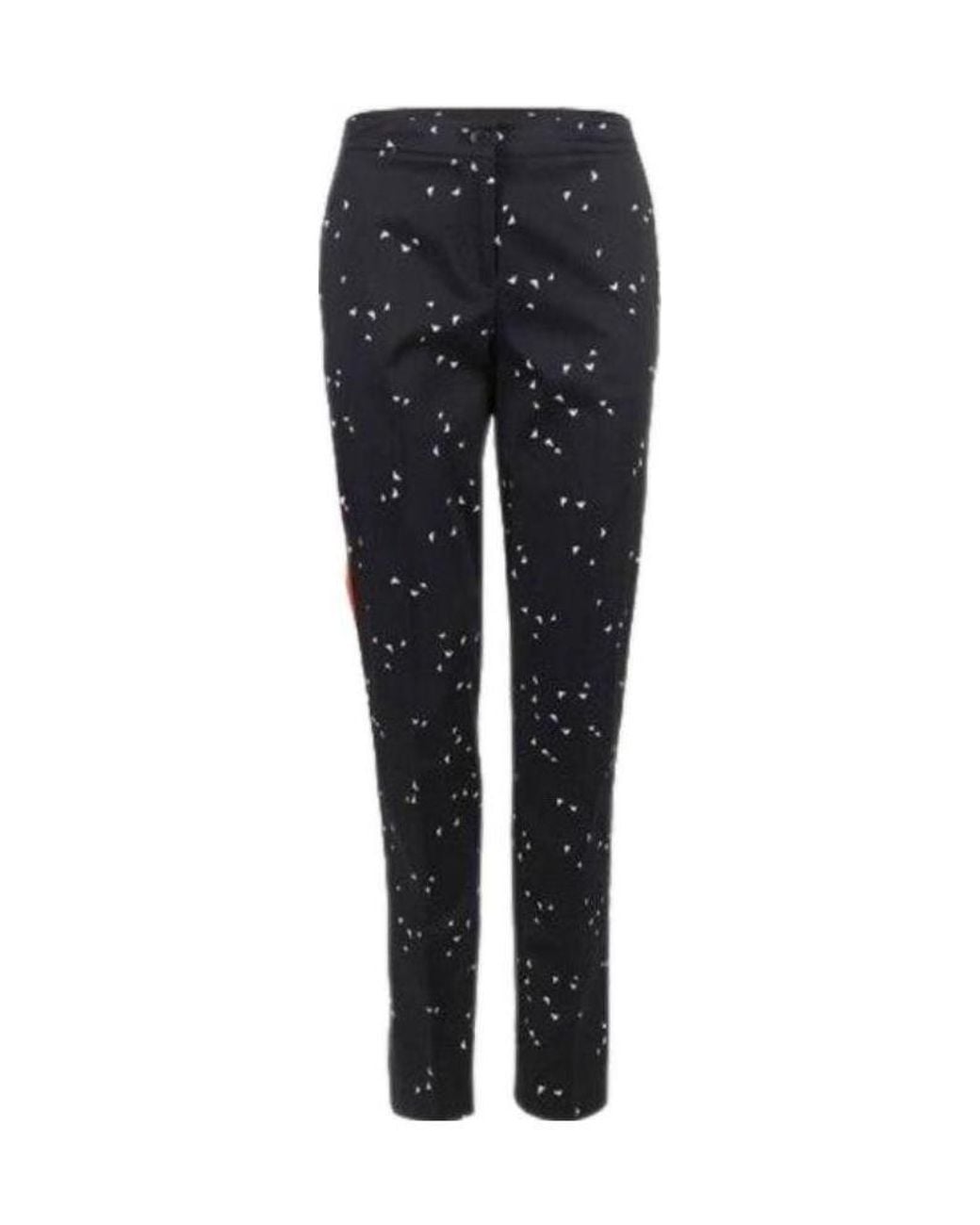 Armani Jeans Black Printed Casual Pants
