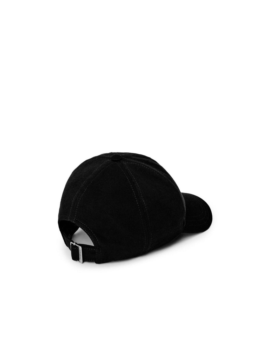 Saint Laurent Black Solid Color Baseball Cap for men