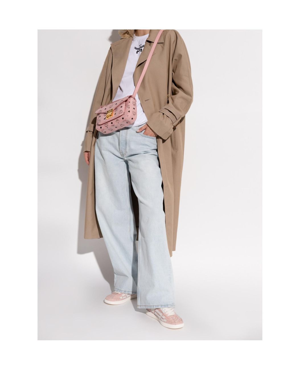 Amiri Pink Sports Shoes "Bandana Denim Pacific Bones"