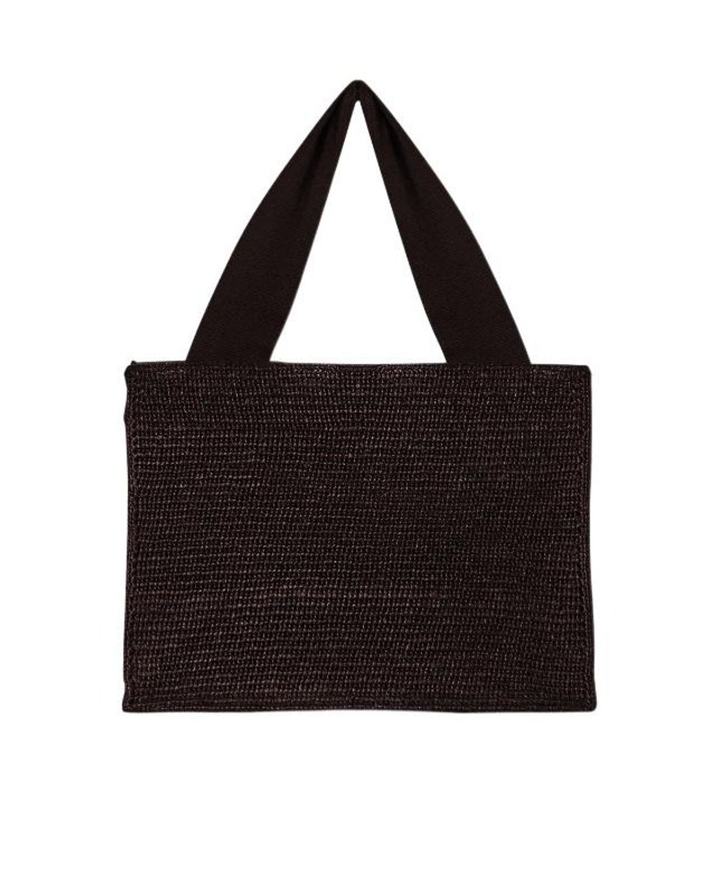 The Row Black Loretta Rafia Bag