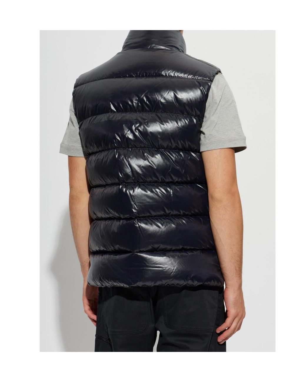 Moncler Blue Tibb Quilted Down Vest for men