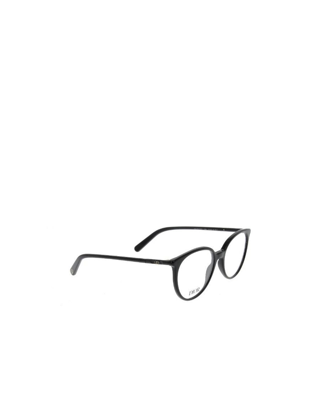 Dior White Eyewear Cat-Eye Frame Glasses