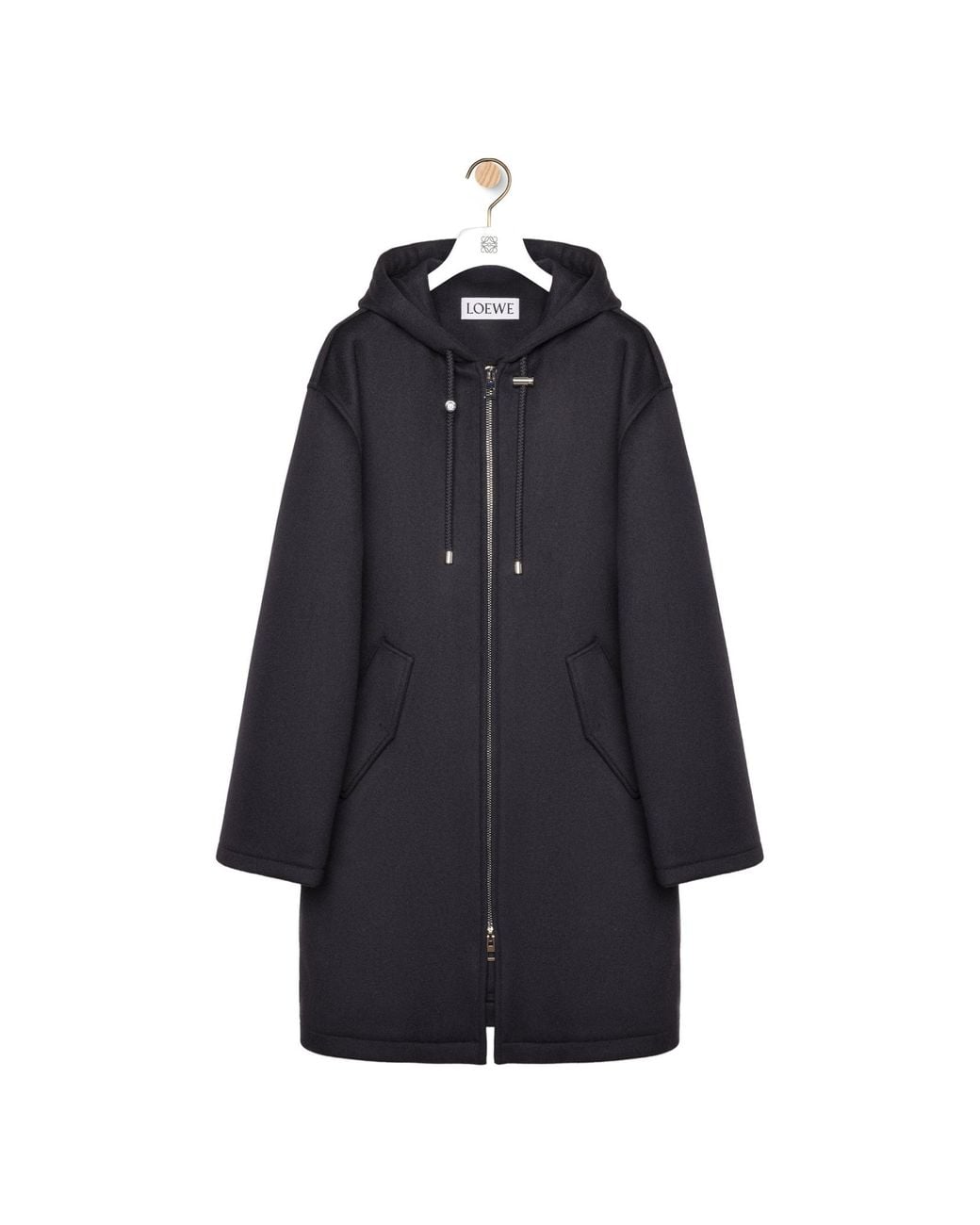 Loewe Blue Hooded Coat for men