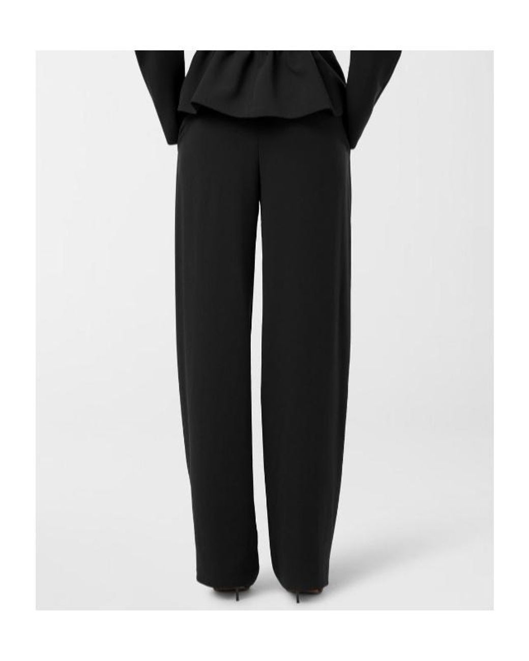 ANDAMANE Black Tracy Low Rise Maxi Pants