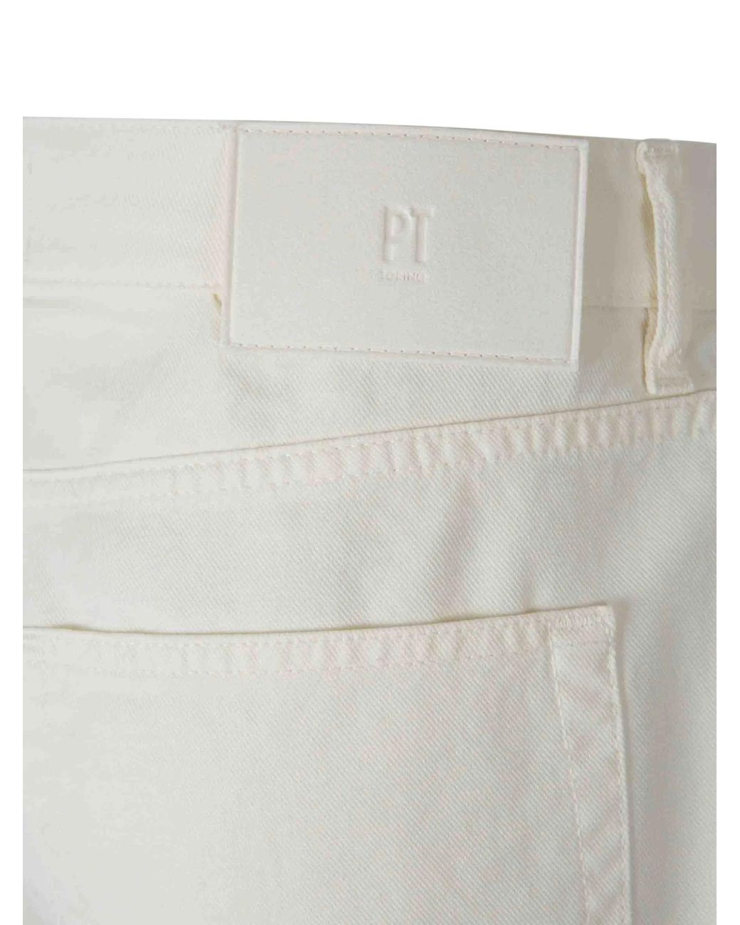 Pt Pantaloni White Belt Loop Jeans for men
