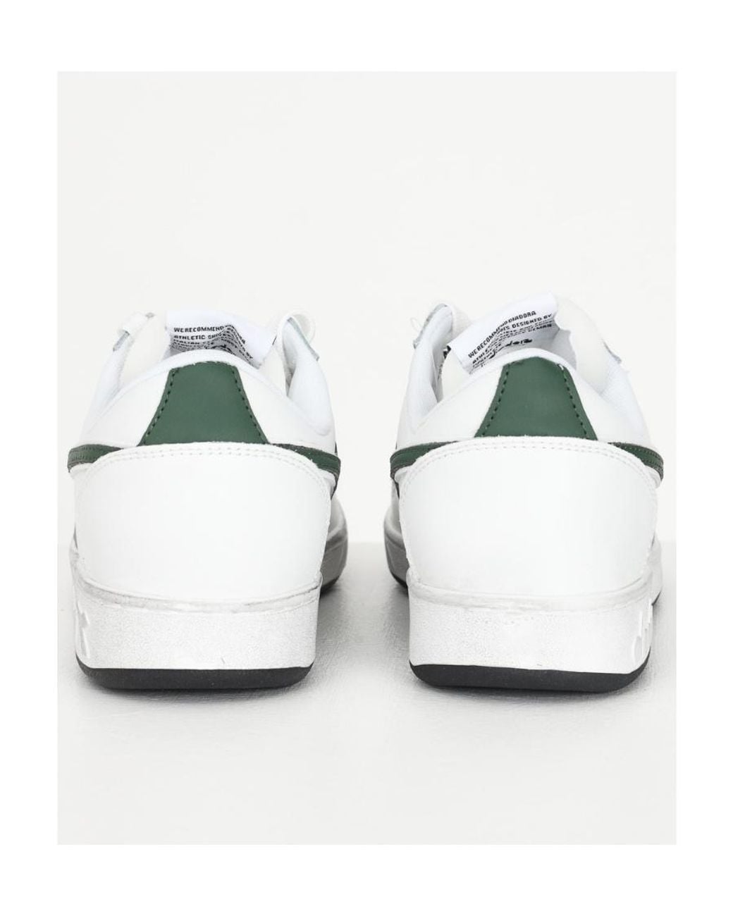 Diadora White Logo Low Upper Board Shoes for men