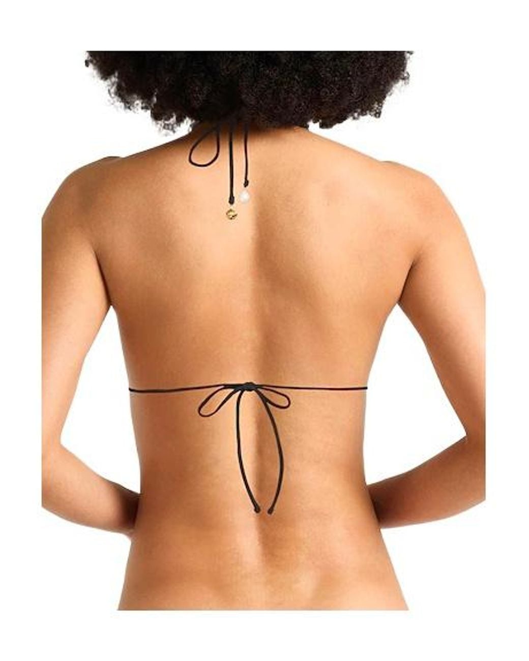 Tory Burch Black Plain Colour Bikini Tops
