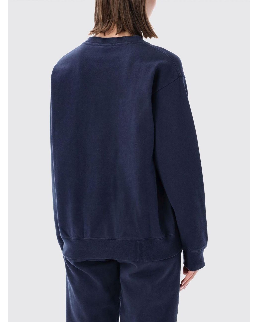 Sporty & Rich Blue Yankees Heritage Crewneck Sweatshirt