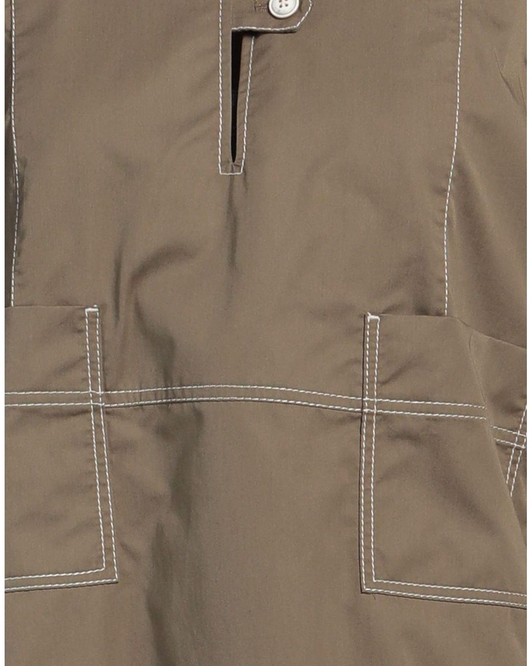 Tory Burch Brown Lapel Short Sleeve Dress