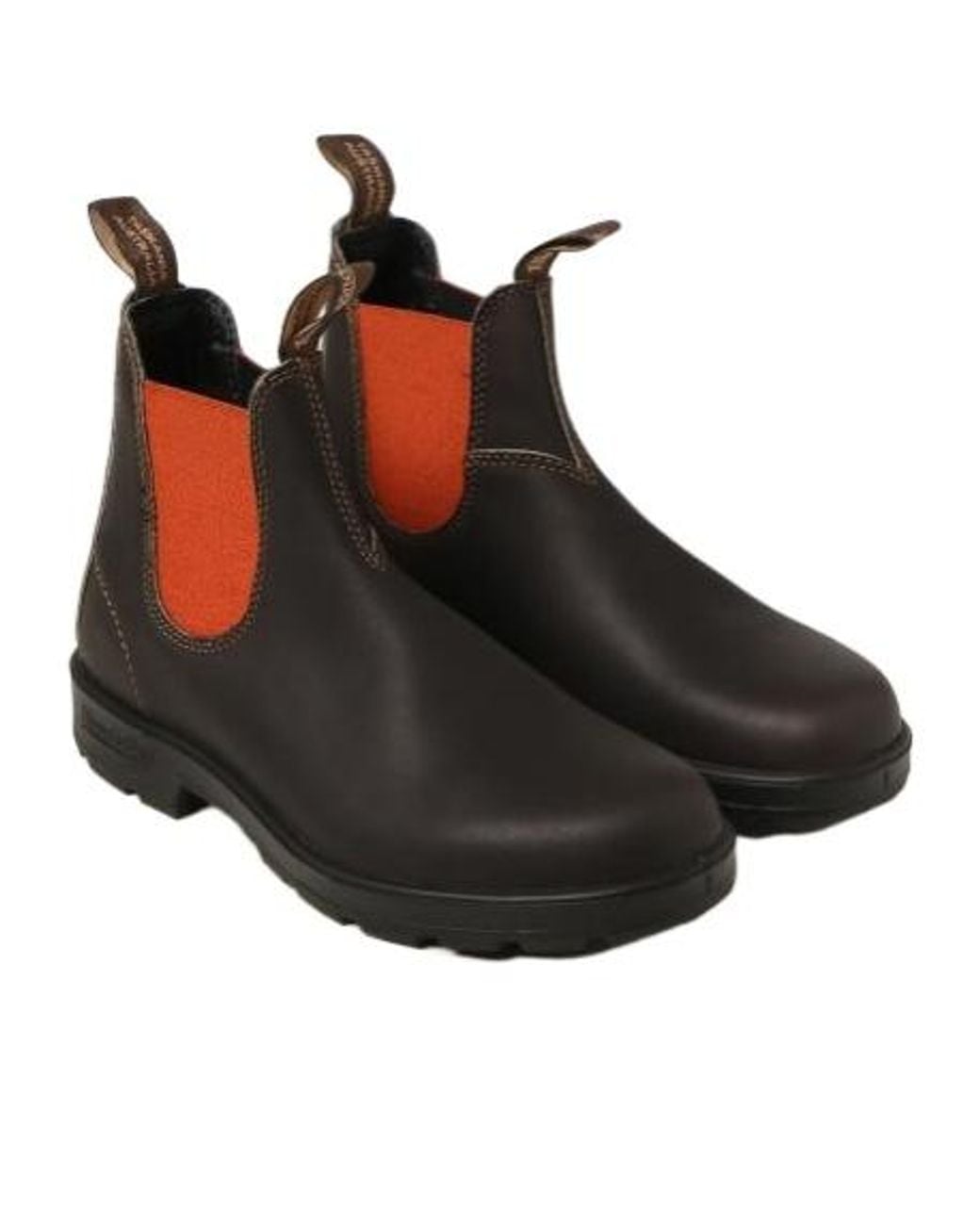 Blundstone Brown Round-Toe Chelsea Boots for men