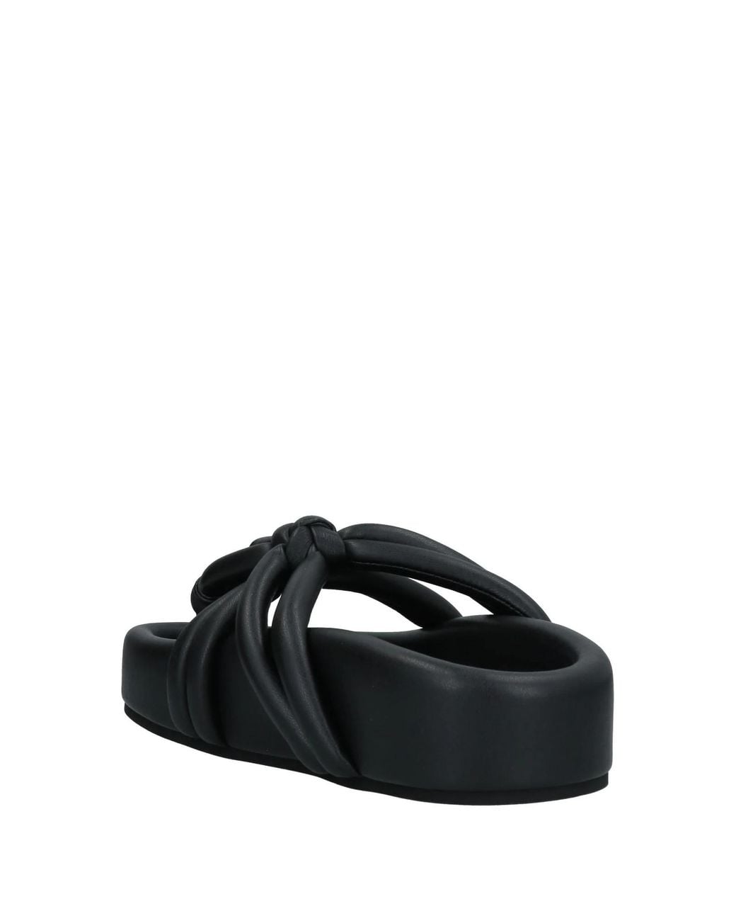 MM6 by Maison Margiela Black Solid-Color Flip-Flops