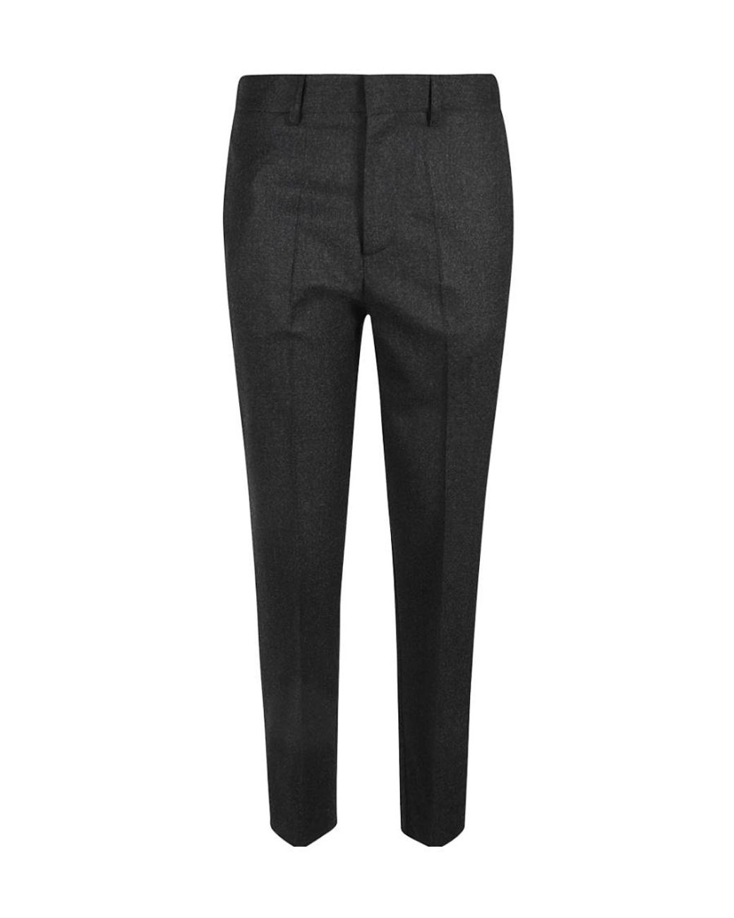 P.A.R.O.S.H. Black High-Waist Cropped Trousers