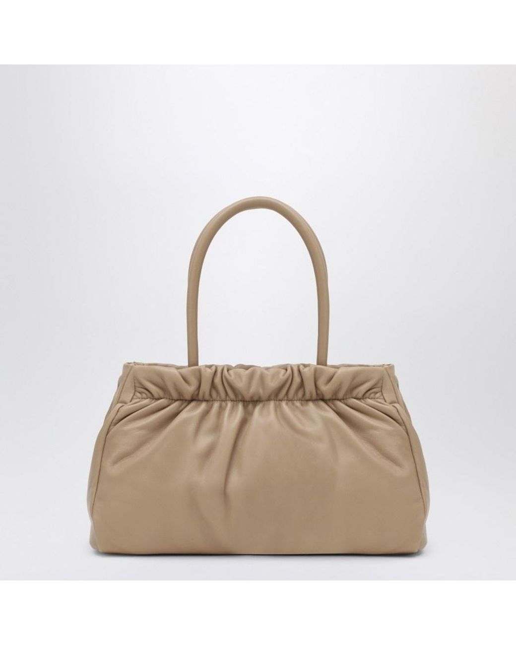 Prada Natural Double Handle Shoulder Bag
