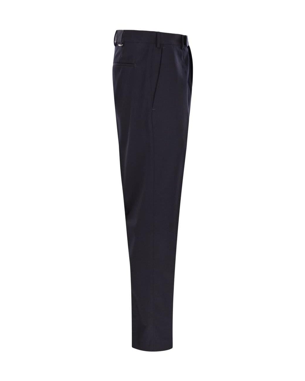 Pt Pantaloni Blue Wool Trousers for men