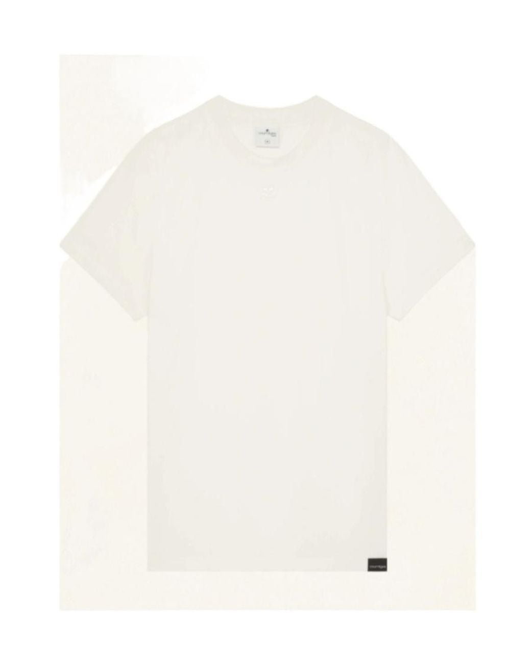 Courreges White Courrèges Classic Ac Logo T-Shirt for men