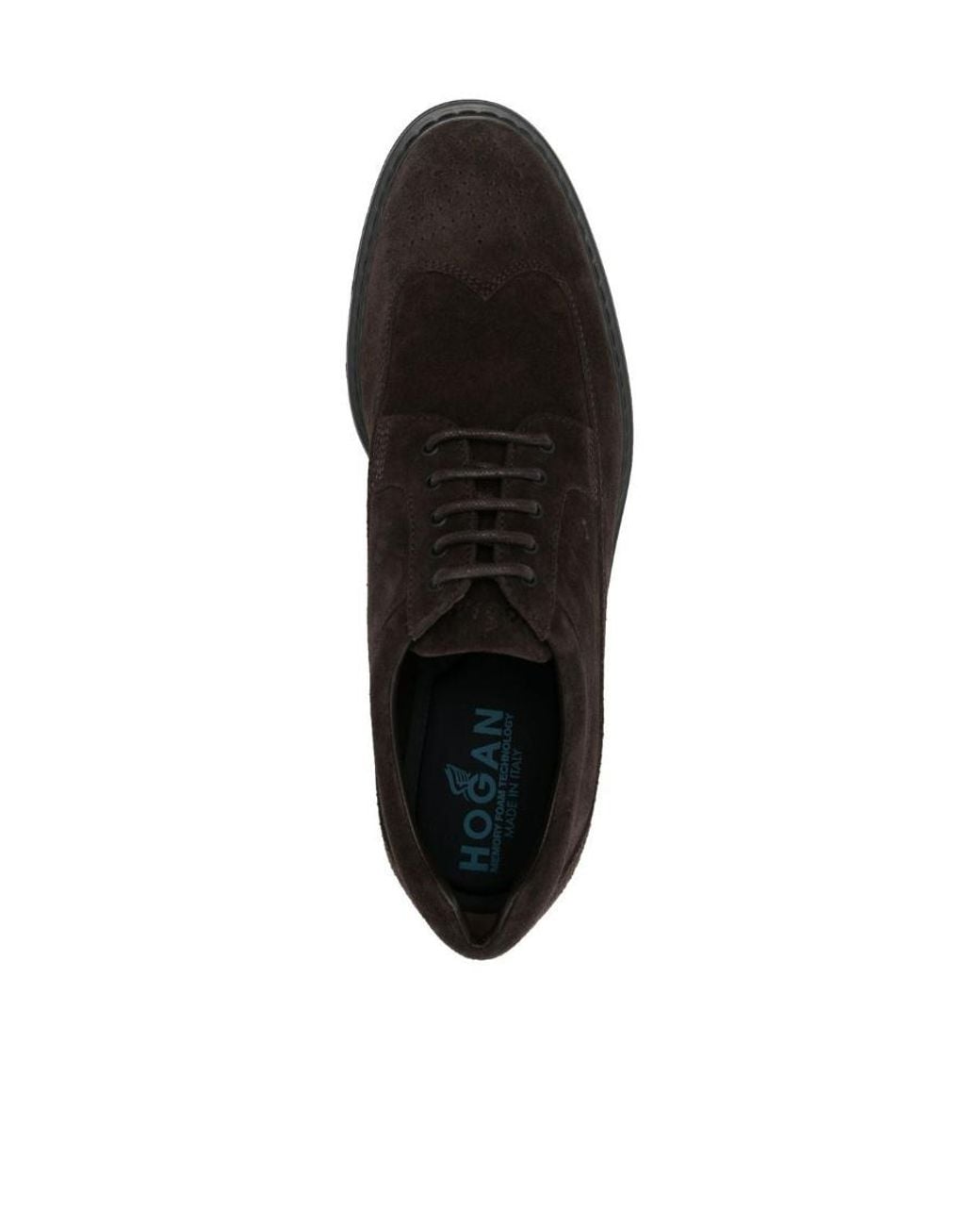 Hogan Black H576 Lace-Up Derby Shoes for men