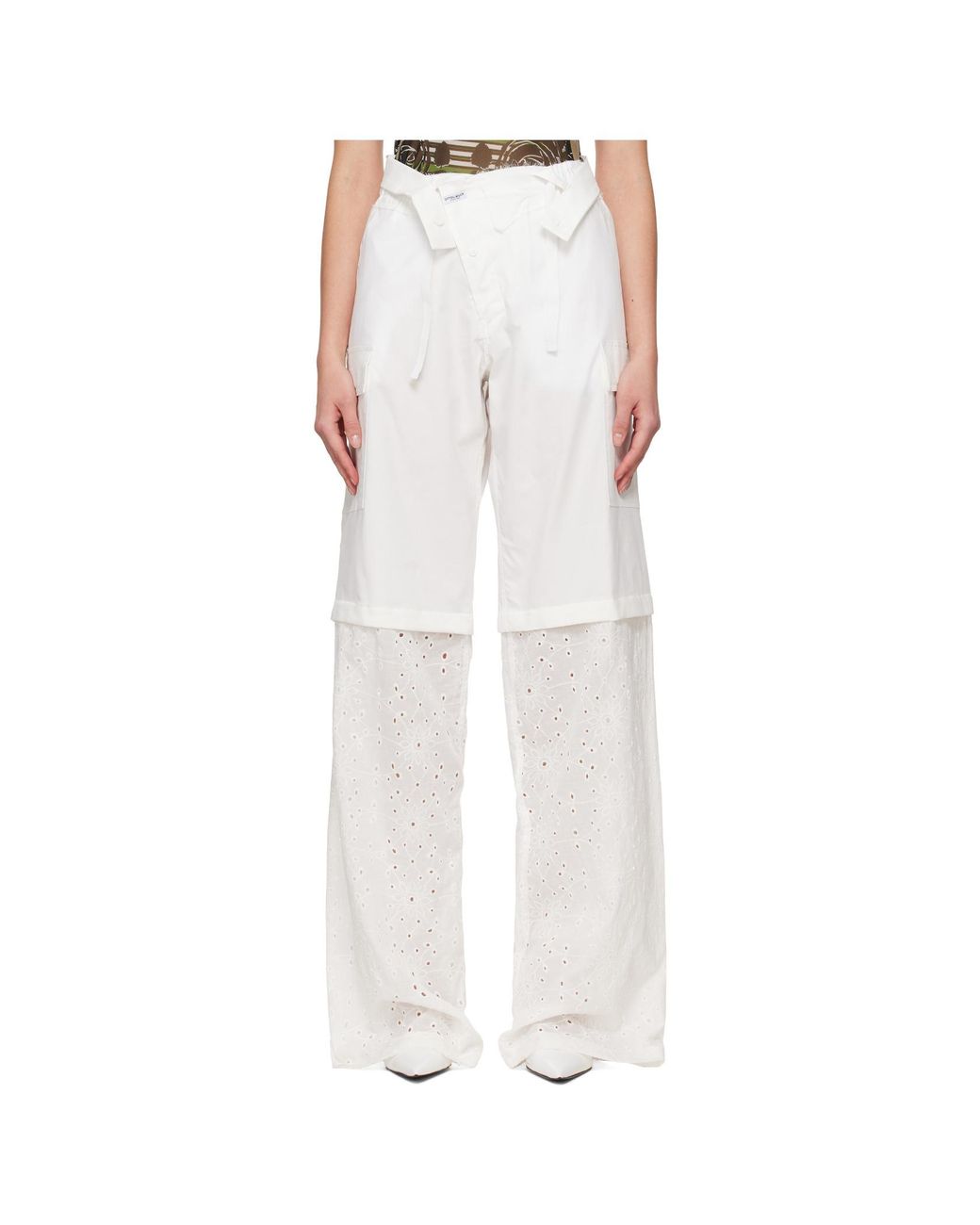 OTTOLINGER White Baggy Cargo Trousers
