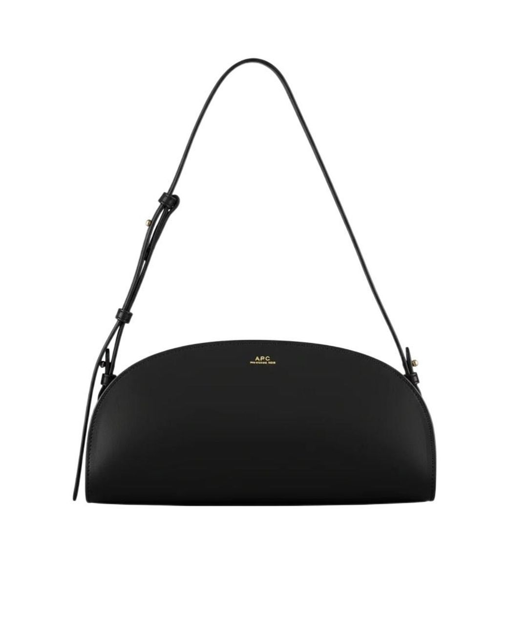 A.P.C. Black Demi Lune Shoulder Bag