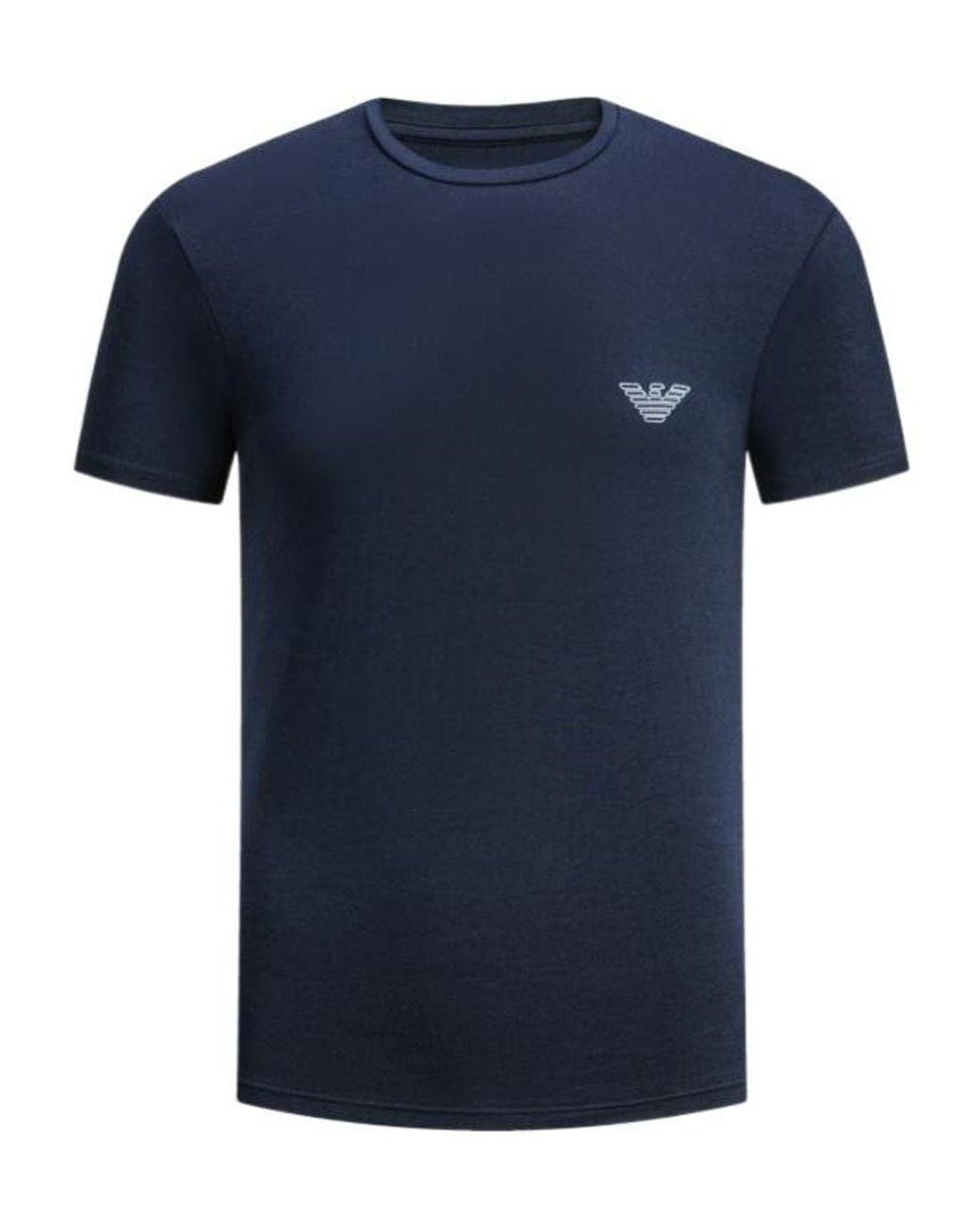 Emporio Armani Blue Short-Sleeved T-Shirt for men
