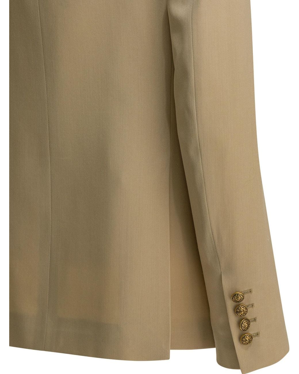 Golden Goose Deluxe Brand Natural Double-Breasted Tailored Blazer