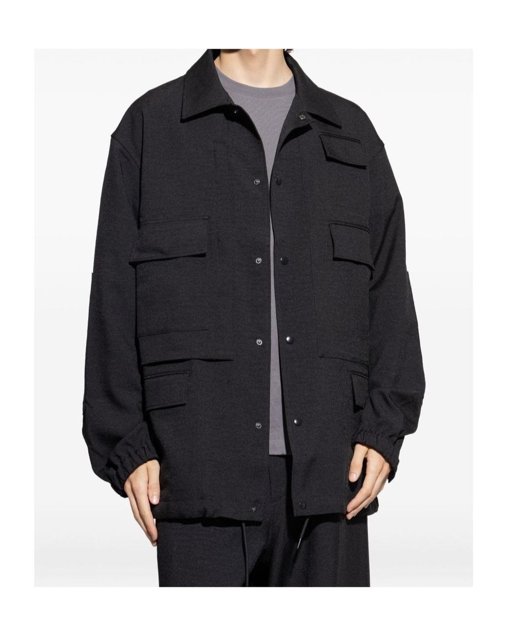 Y-3 Blue Drawstring Hem Jacket for men