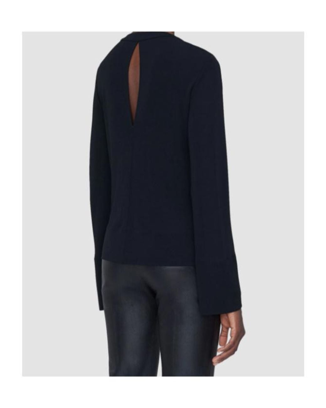 Joseph Blue Fabiola Fluid Jersey Blouse