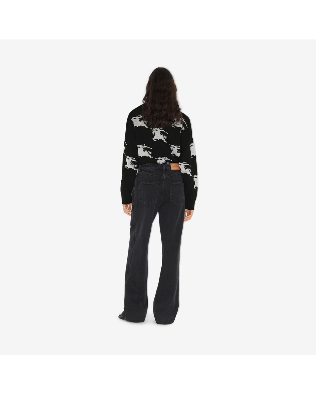 Burberry Black Ekd Jacquard Jumper