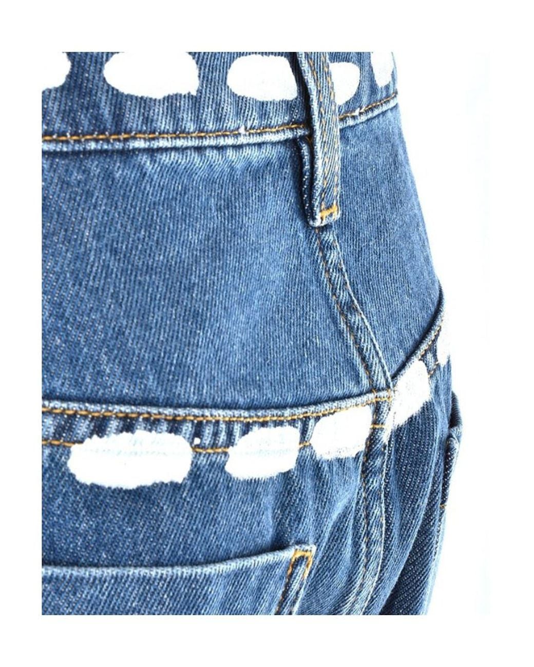 Moschino Blue Cowboy Hip Skirt