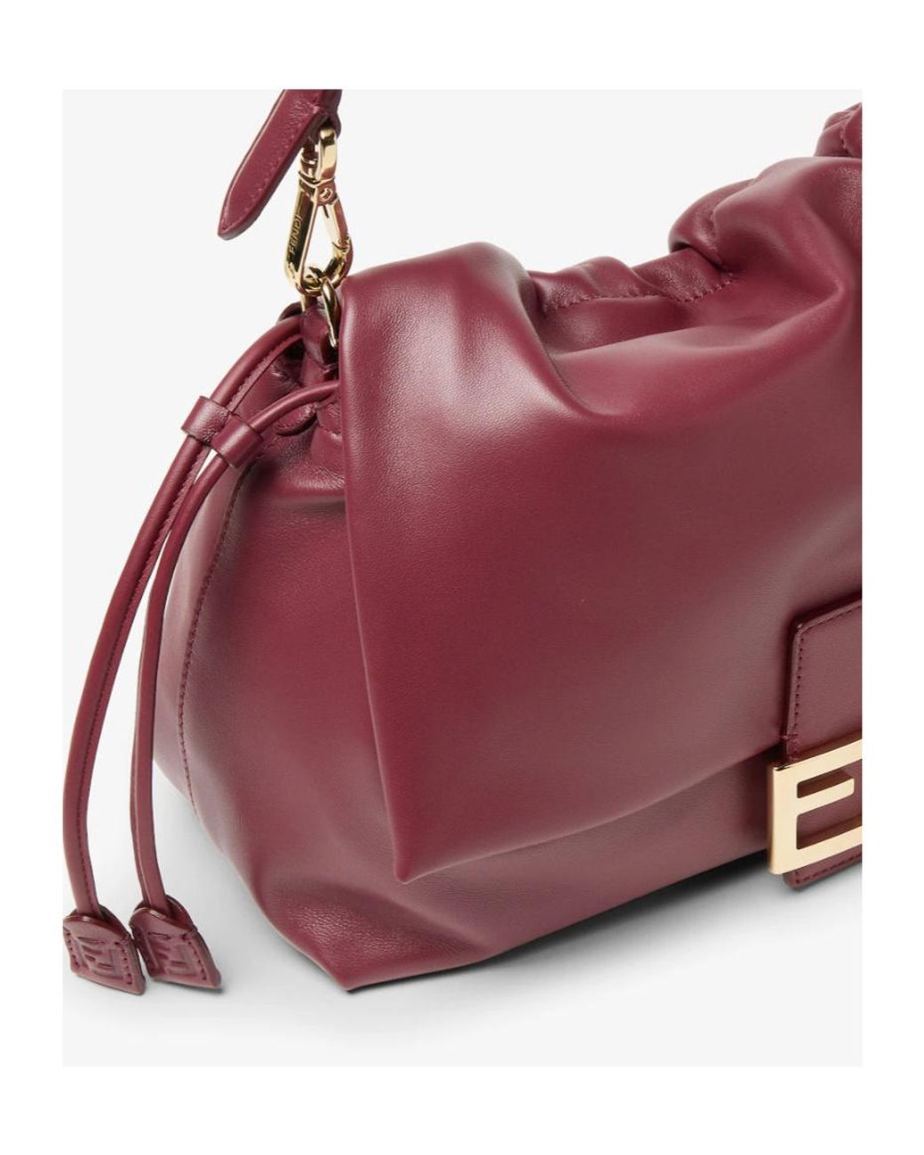 Fendi Purple Large Baguette Soft Shoulder Bag