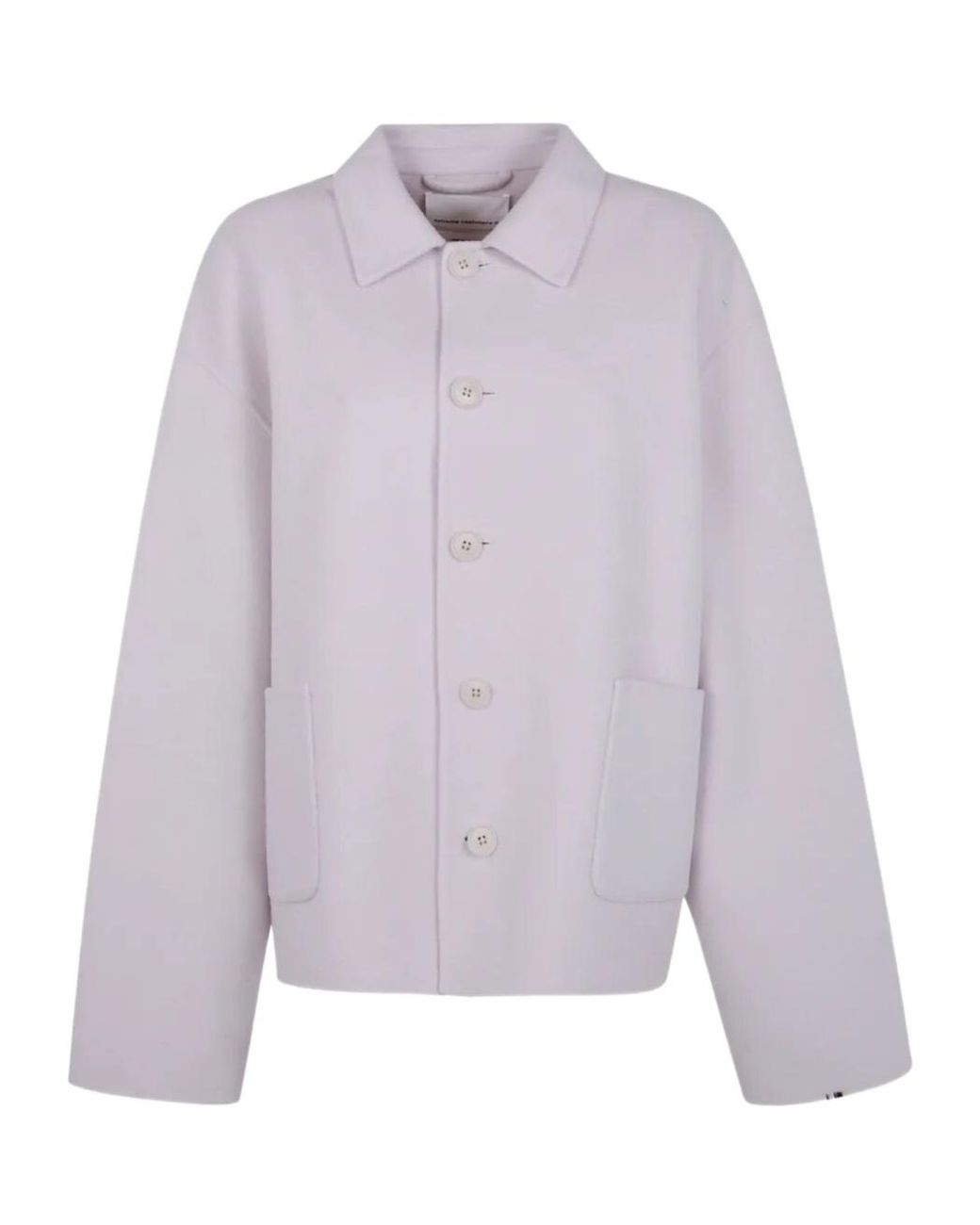 Extreme Cashmere Purple Single-Breasted Felted Jacket