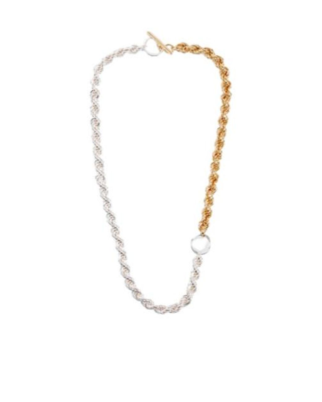 Jil Sander White Rope Chain Necklace for men