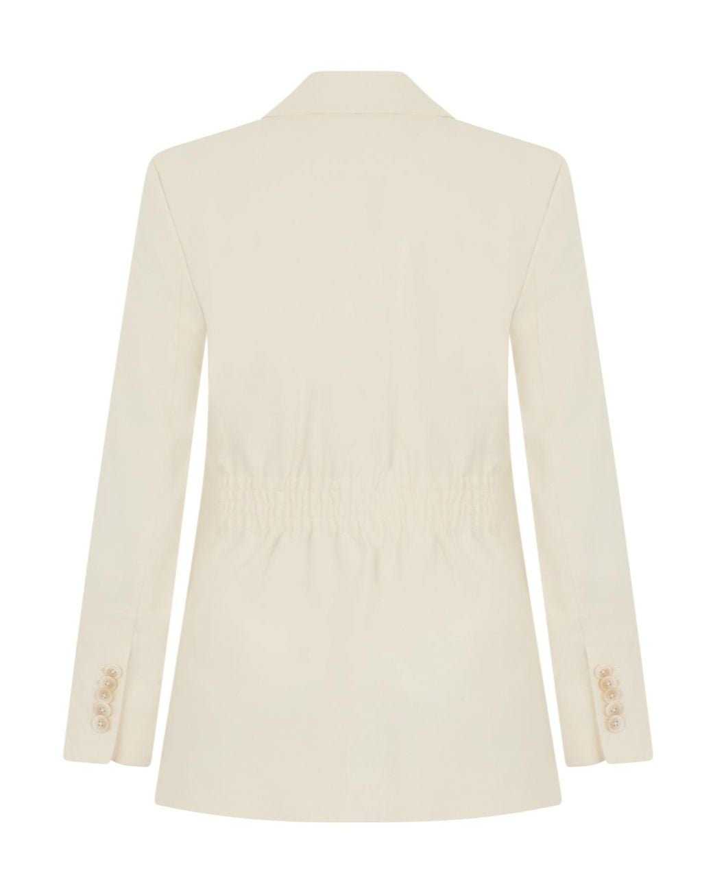 Veronica Beard White Single-Breasted Tailored Blazer