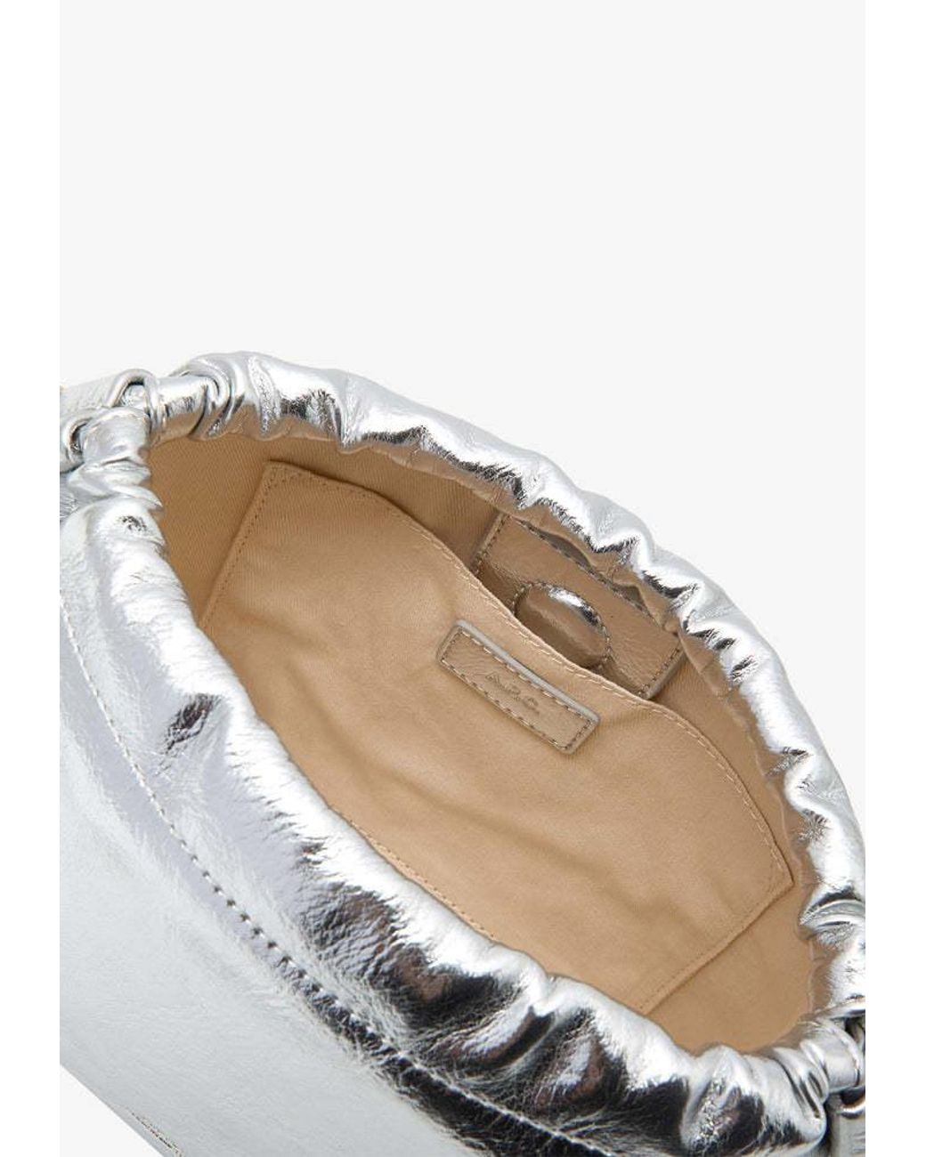 A.P.C. Gray Ninon Mini Shoulder Bag