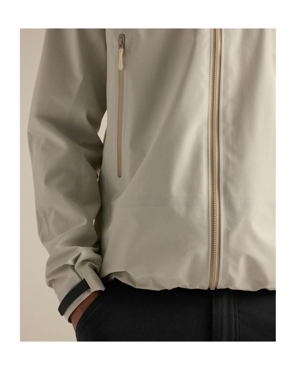 Arc'teryx White Beta Hooded Jacket for men
