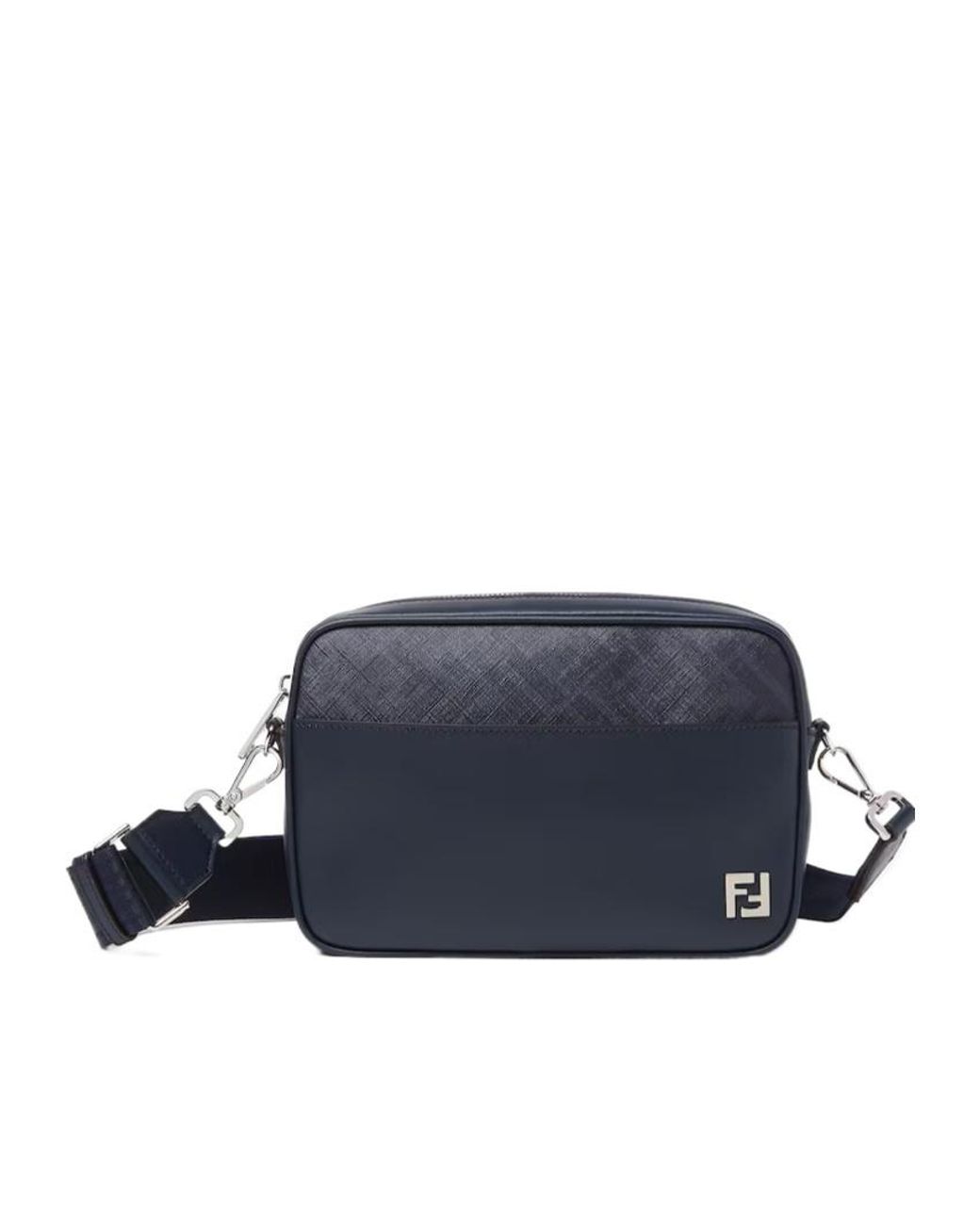Fendi Blue Squared Ff Camera Case for men