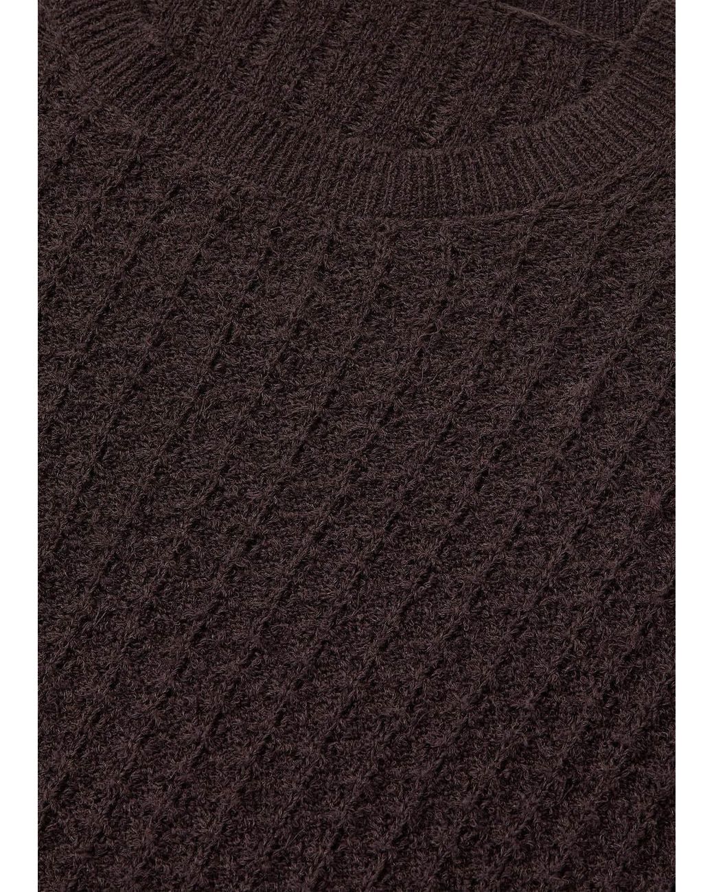 Loro Piana Brown Brigantino Crewneck for men