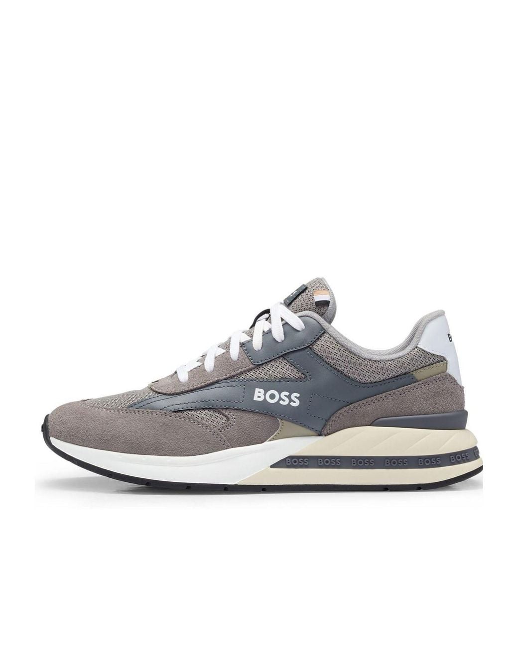 Boss Gray Casual Sneakers for men