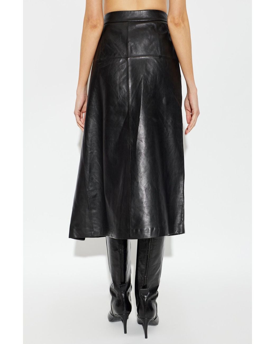 IRO Black Wrap Skirt