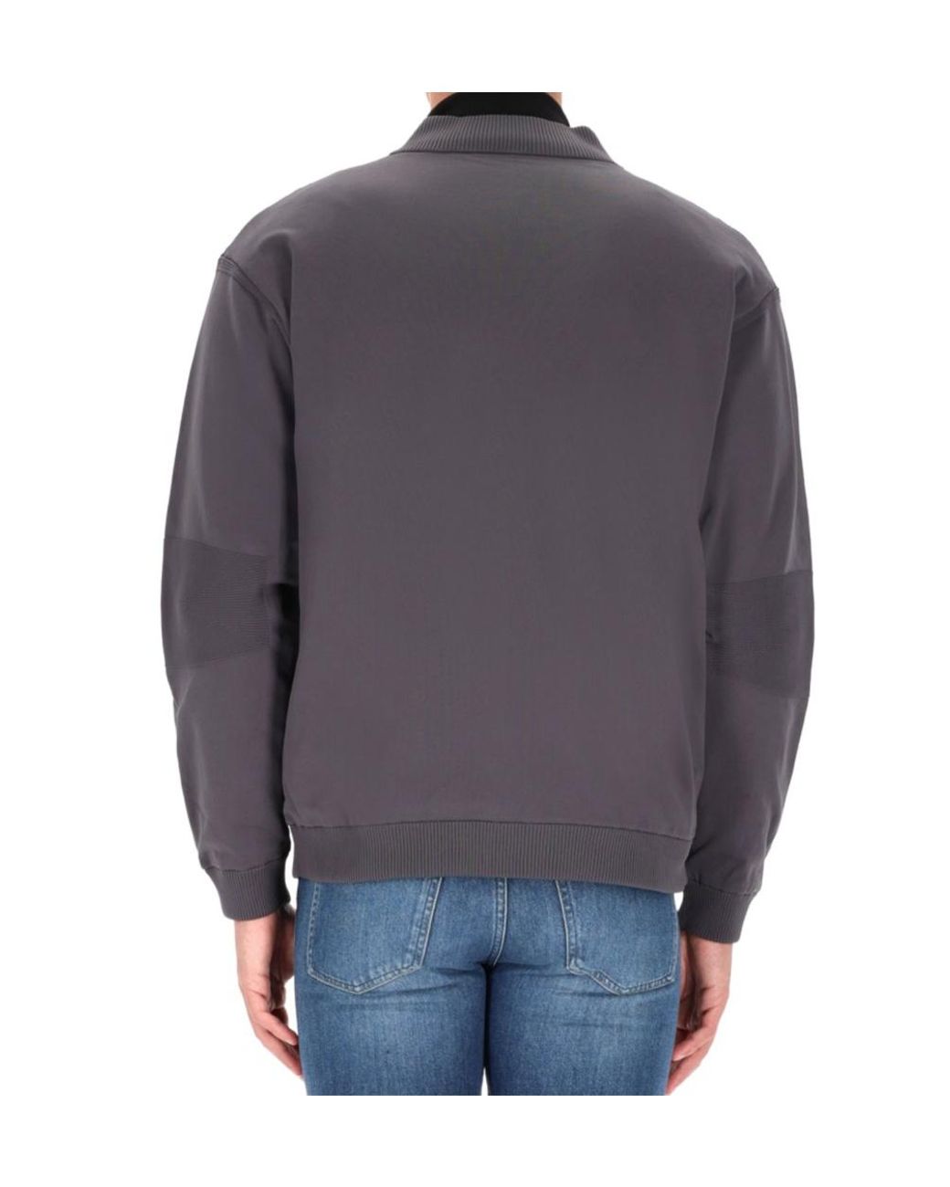 Boss Gray Boss Zip-Up Reversible Jacket for men