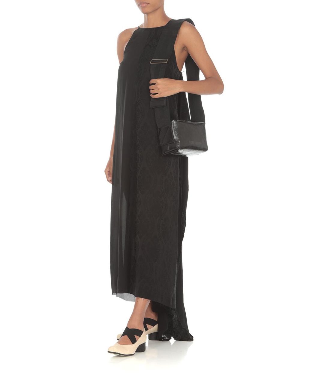 Uma Wang Black Square-Shape Shoulder Bag