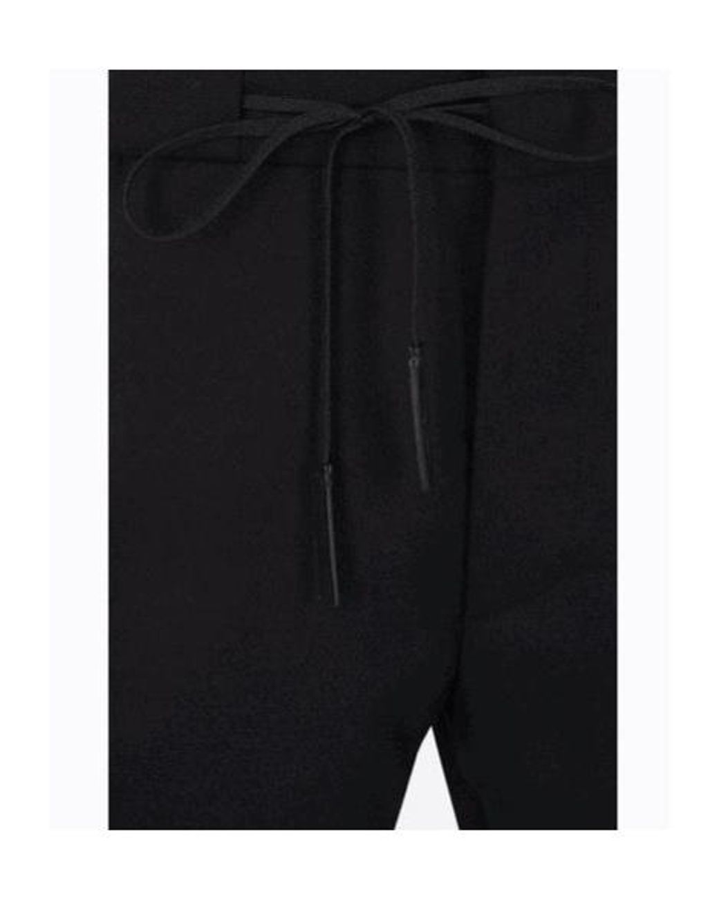 Maison Margiela Black Pantalon À Lien De Resserrage