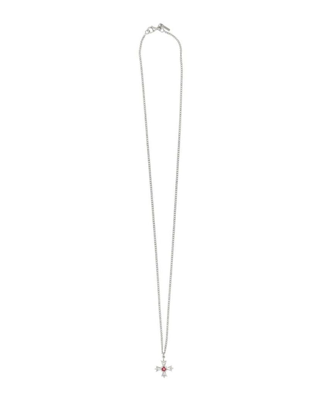 Emanuele Bicocchi White Embellished Chain Linked Necklace for men