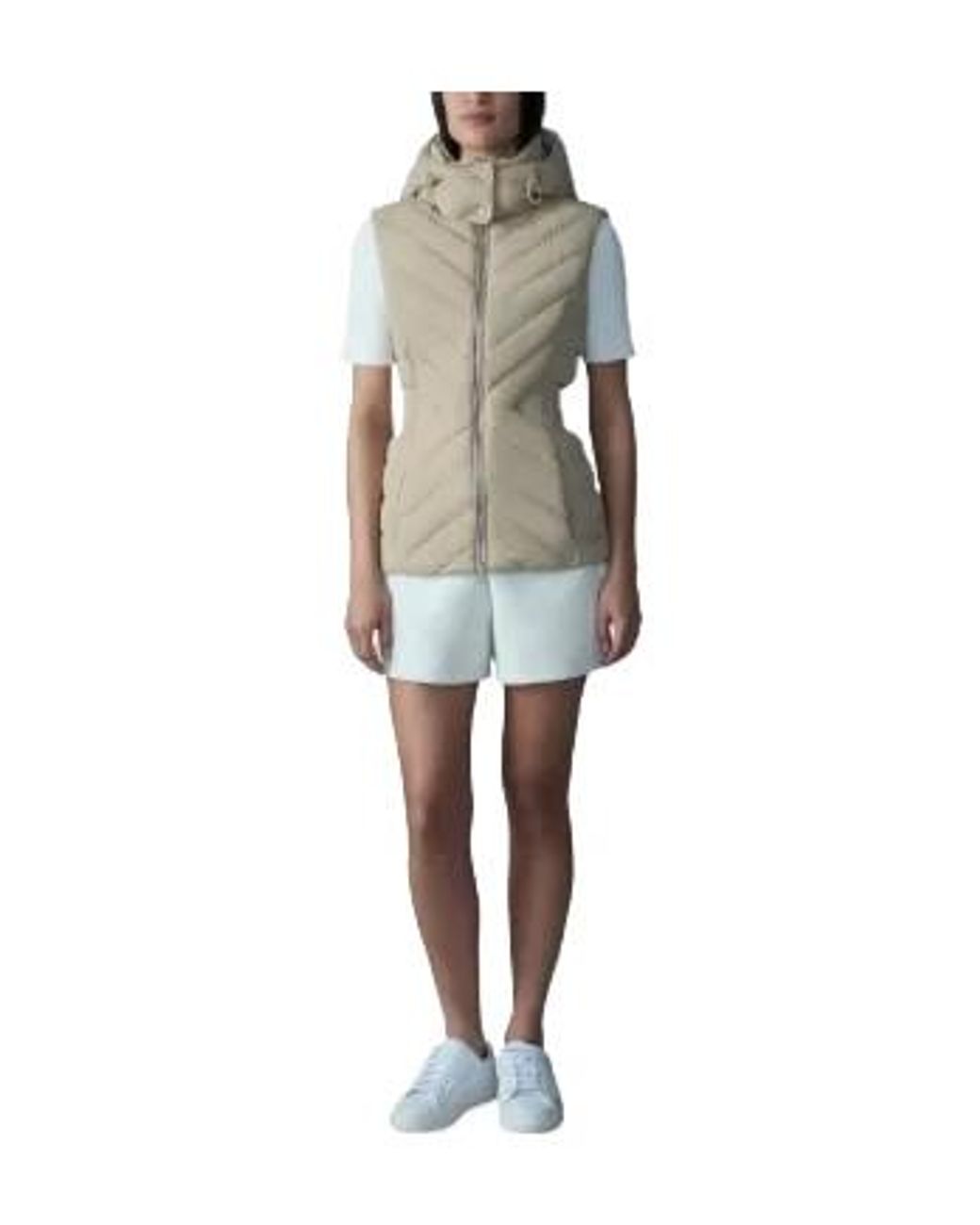 Mackage Gray Hoshi Hooded Quilted Gilet