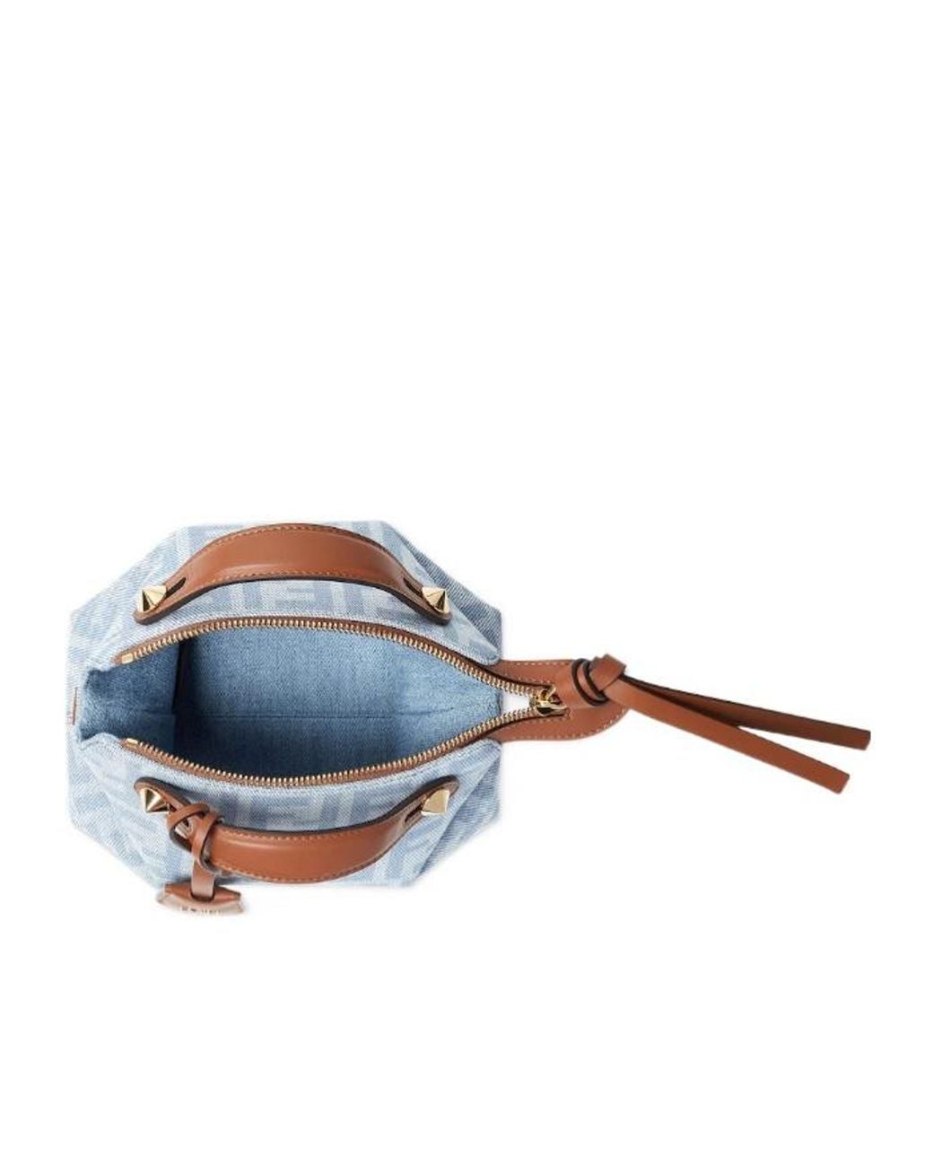 Fendi Blue By The Way Soft Mini Tote Bag