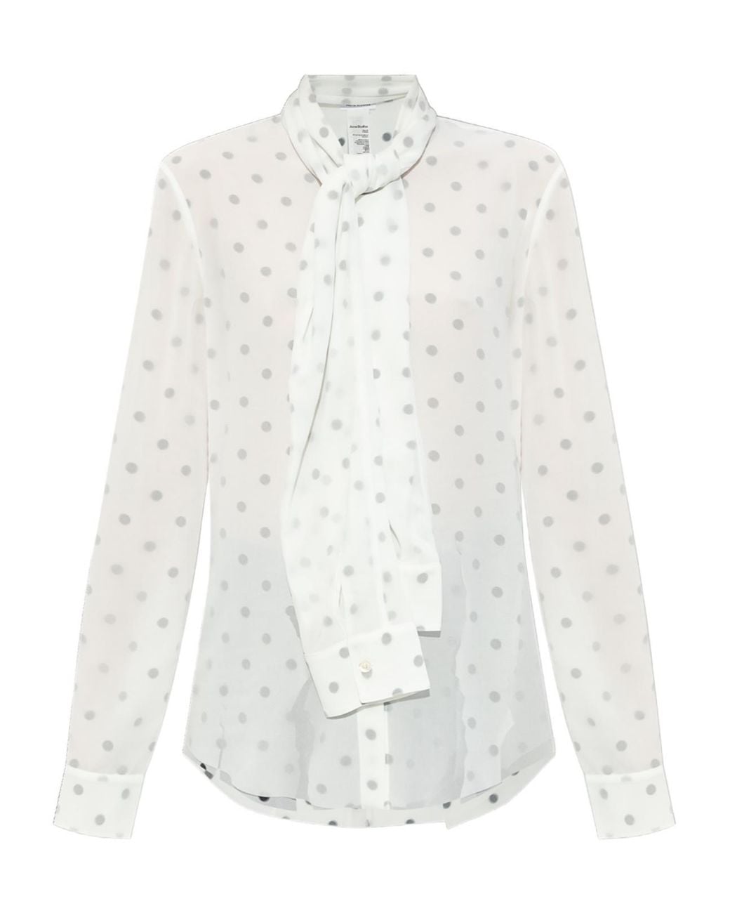 Acne White Layered Blouse
