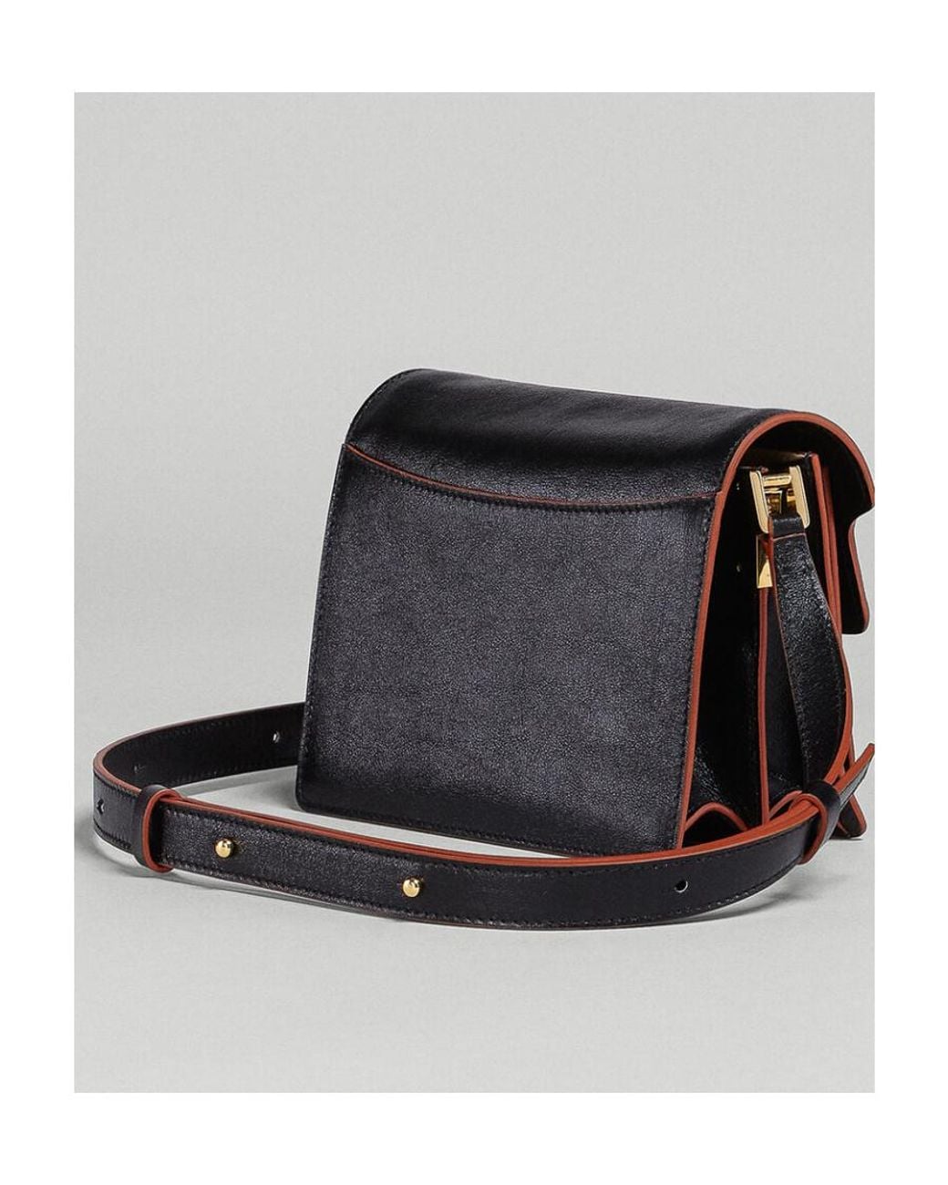 Marni Black Soft Trunk Crossbody Bag