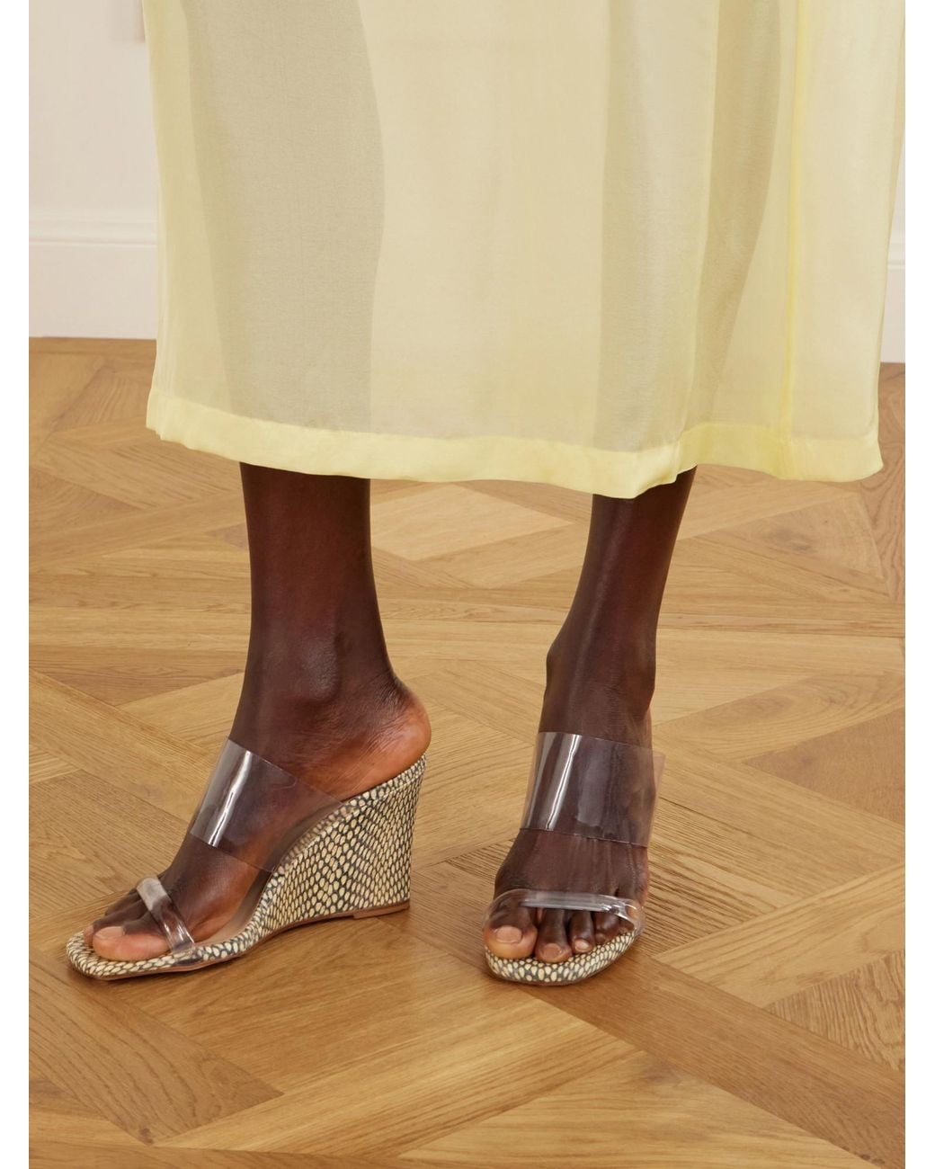 Maryam Nassir Zadeh White Wedge Sandals