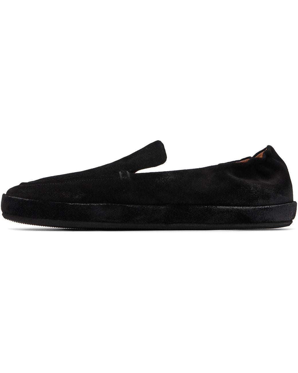 Marsèll Black Scatopelle Suede Loafers for men